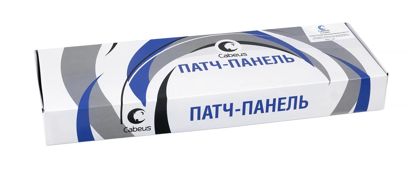 Cabeus PLHD-48-Cat.5e-SH-Dual IDC-1U (8890c) Патч-панель 19"  на 48 портов