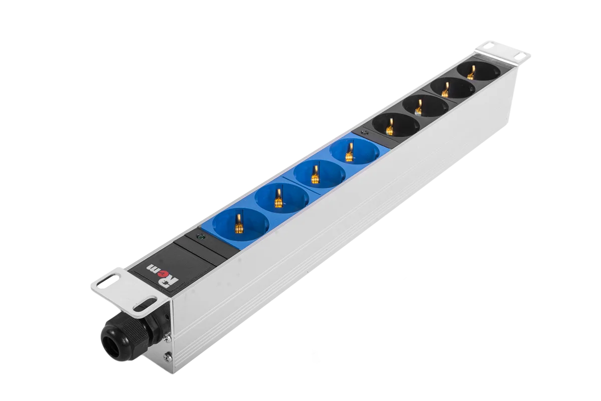 Rem R-32-8S-I-440-K Горизонтальный блок розеток 19" до 32А