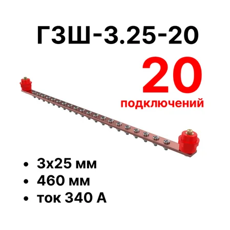 Шина заземления Cabeus CGB-ГЗШ-3.25-20 (11621c)