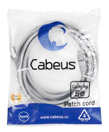 Патч-корд Cabeus PC-FTP-RJ45-Cat.5e-5m (7265c)