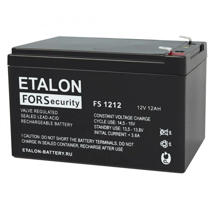 Аккумулятор ETALON FS 1212 AGM (12 В / 12 Ач)