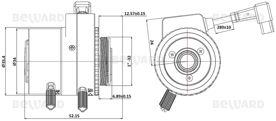 Объектив Beward BH02713AIR, 6 Мп,