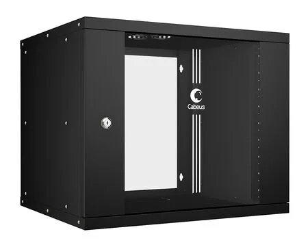 Cabeus WSC-05D-9U55/45-BK (10176c) Настенный 9U телекоммуникационный шкаф 19"