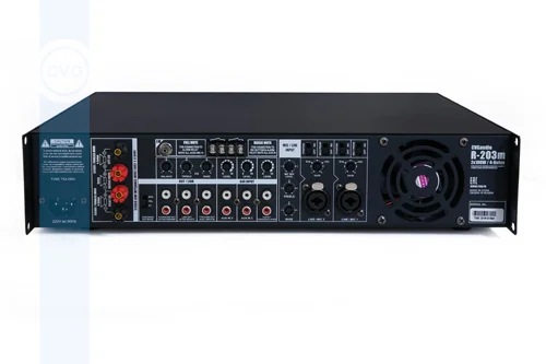 CVGaudio R-203m Трансляционный усилитель 100/150/300 Вт, на 2 зоны
