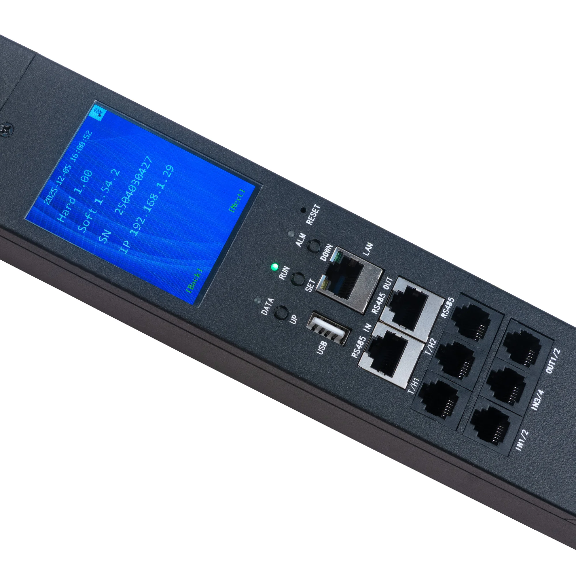 Cabeus SMART-PDU-16-1P-36C13-6C19-I309-CM (12600c) Вертикальный блок розеток 19" , до 16А