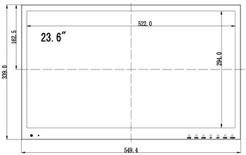 Монитор для видеонаблюдения Amatek APV-M24PF, 23,6"