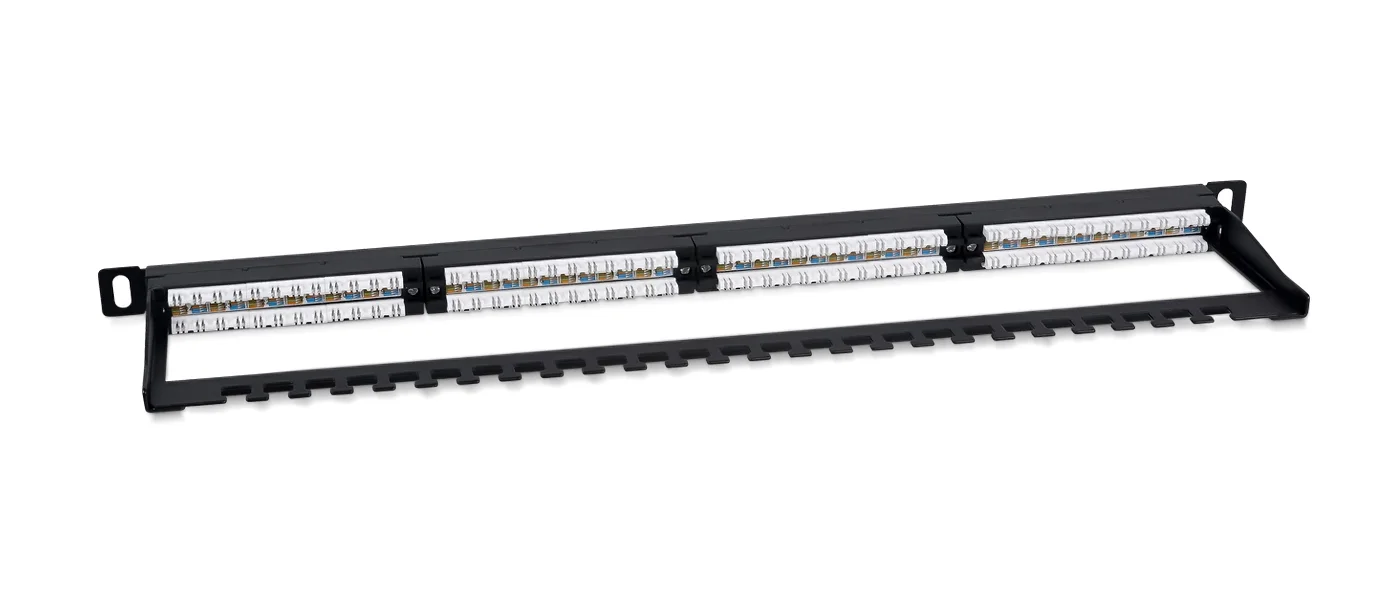 Cabeus PLHD-24-Cat.6-Dual-180-0,5U (9664c) Патч-панель 19"  на 24 порта