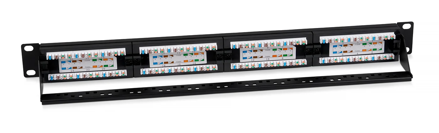 Cabeus PLAN-24-Cat.5e-Dual IDC (10190c) Патч-панель 19"  на 24 порта
