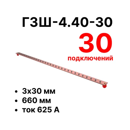 Шина заземления Cabeus CGB-ГЗШ-4.40-30 (11632c)