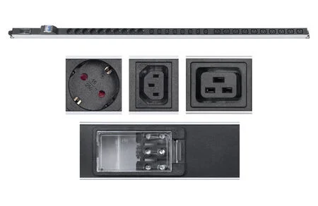 Cabeus PDU-32-10S-10C19-8C13-B-T (9547c) Вертикальный блок розеток 19" , до 32А
