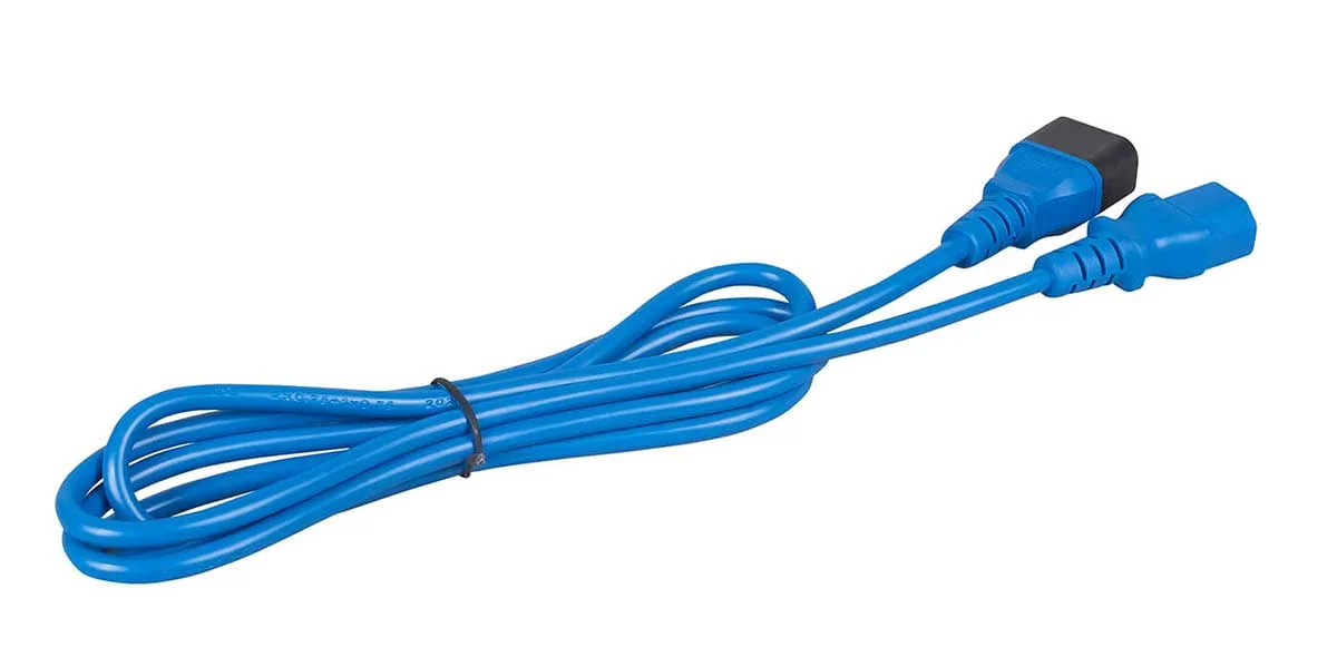 Cabeus PC-189-VDE-1.5-1.8M-BL (12267c) кабель питания IEC 320 C13 + IEC 320 C14, 1.8 м