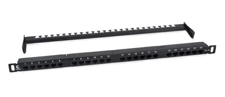Cabeus PLHD-24-Cat.5e-Dual-180-0,5U (9663c) Патч-панель 19"  на 24 порта