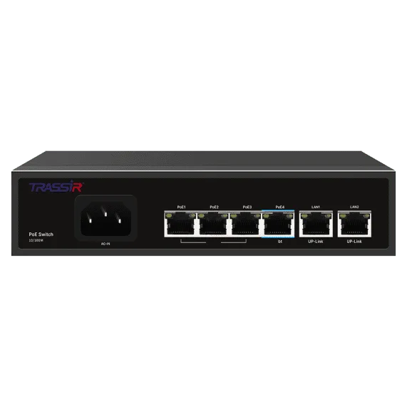 Коммутатор TRASSIR TR-NS1206-65-4PoE
