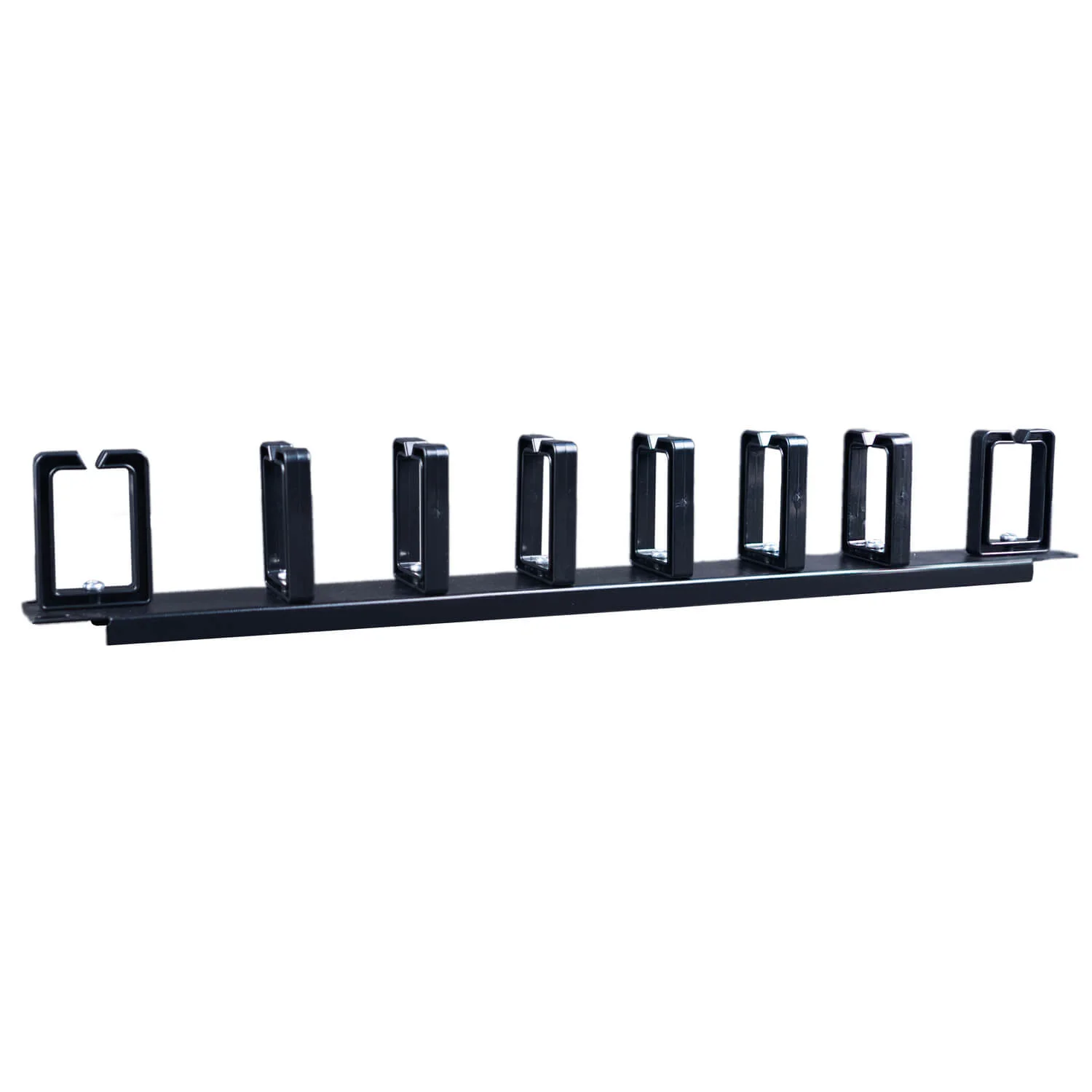 Cabeus JB08-1U-PR-BK (10630c) Горизонтальный 1U кабельный органайзер 19" Черный