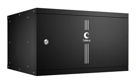 Cabeus WSC-05D-6U55/45m-BK (10174c) Настенный 6U телекоммуникационный шкаф 19"