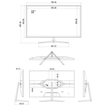 Монитор для видеонаблюдения Amatek AV-M32PK, 32"