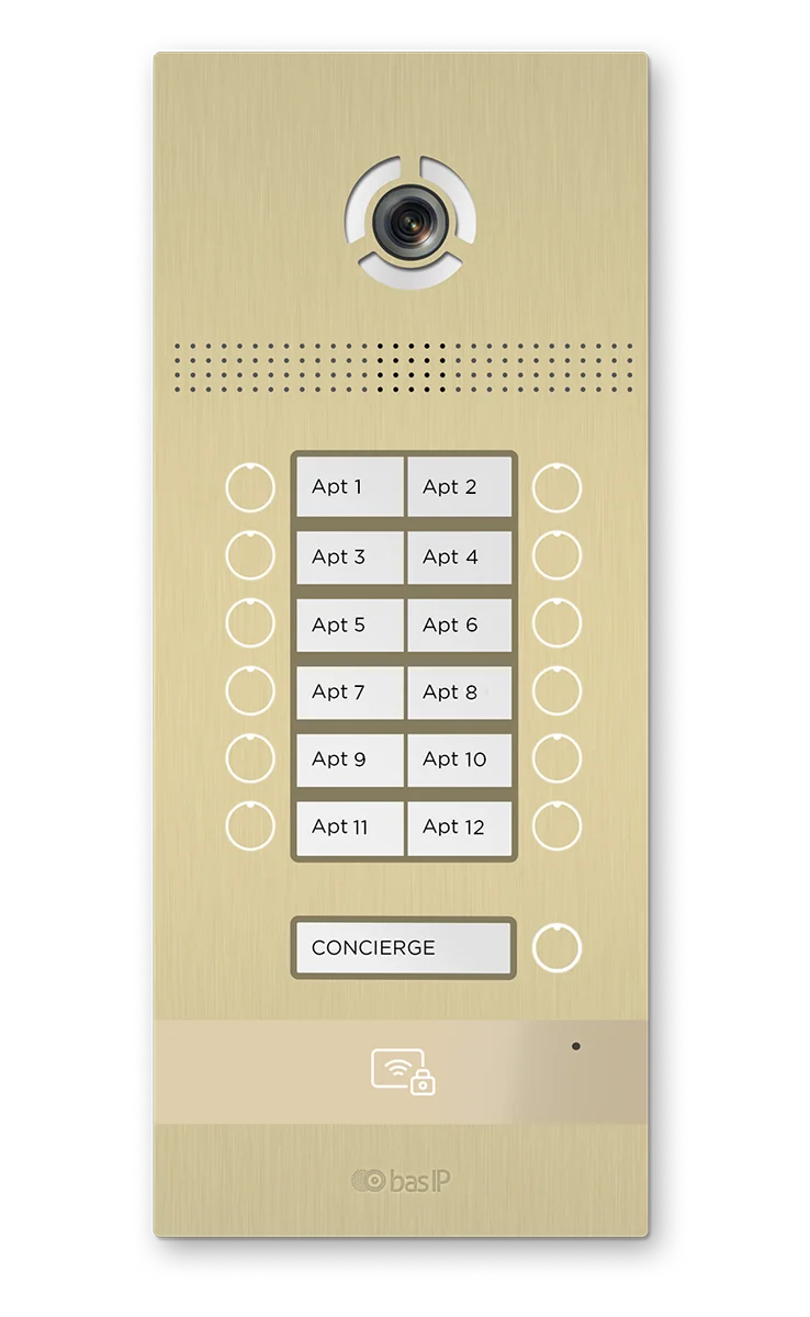 Вызывная панель BAS-IP BI-12FB GOLD