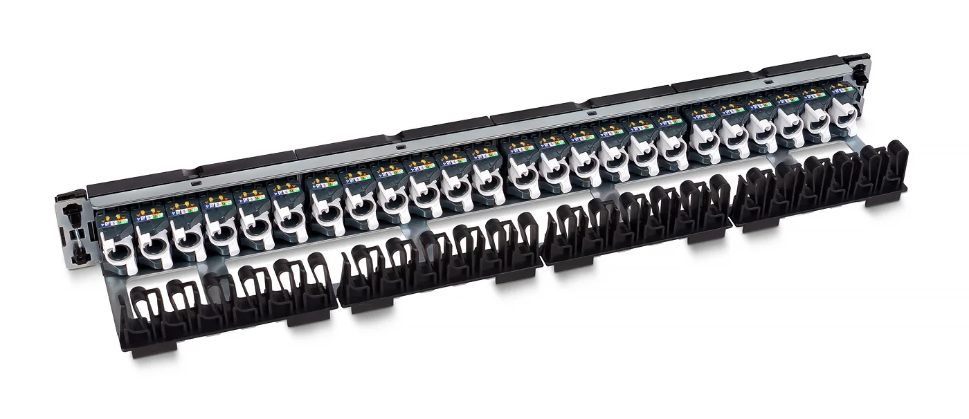Cabeus PL-24-KJ-RJ45-Cat.6a-180T (11832c) Патч-панель 19"  на 24 порта