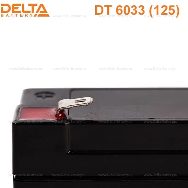 Аккумулятор Delta DT 6033 (125) AGM (6 В / 3,3 Ач)