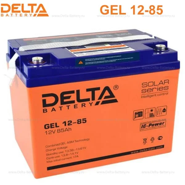 Аккумулятор Delta GEL 12-85 AGM (12 В / 85 Ач)