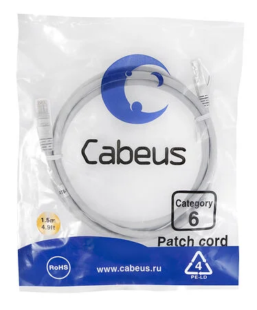 Патч-корд Cabeus PC-UTP-RJ45-Cat.6-1.5m (7273c)