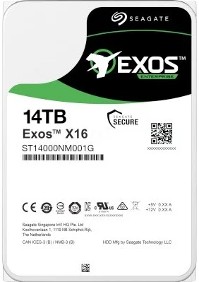 Жесткий диск HDD SEAGATE ST14000NM001G, 14 ТБ, 256 МБ, 7200 об/мин