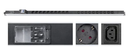 Cabeus PDU-16-10S-10C13-B-T (9550c) Вертикальный блок розеток 19" , до 16А