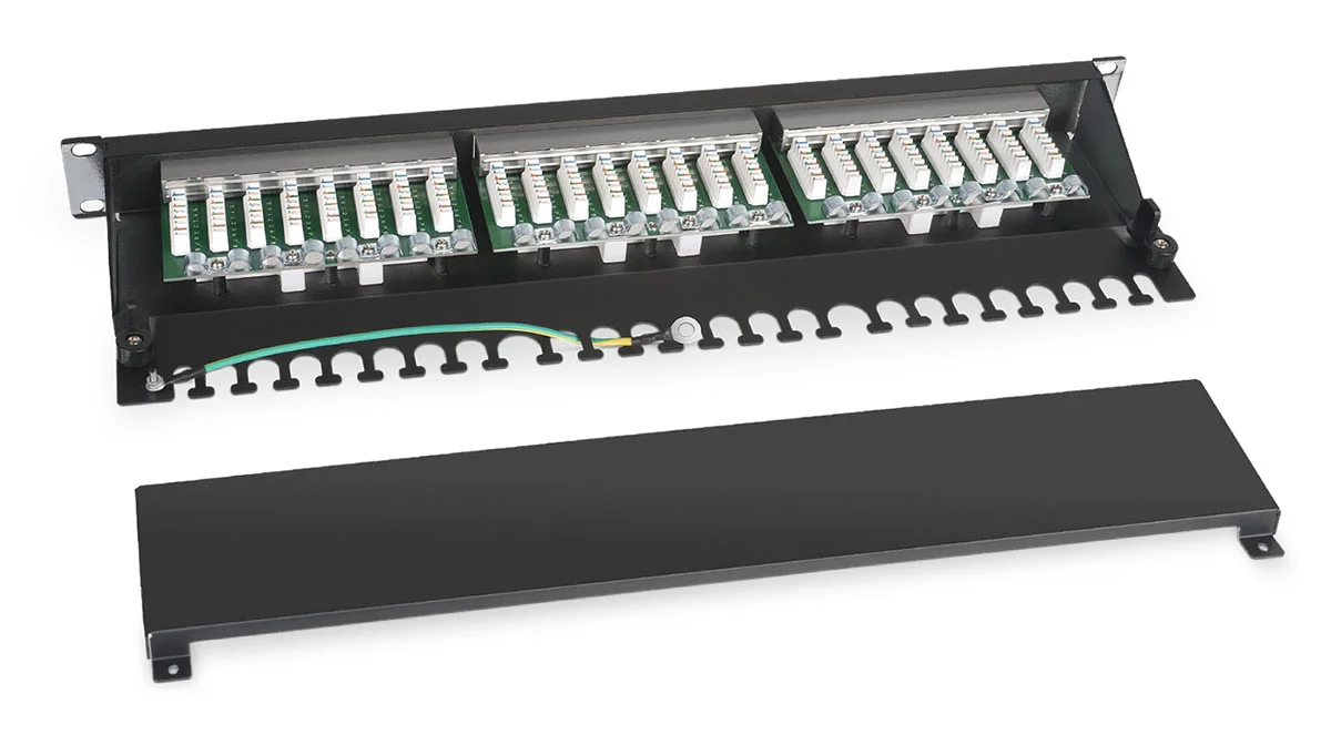Cabeus PL-24-Cat.6-SH-Dual (7234c) Патч-панель 19"  на 24 порта