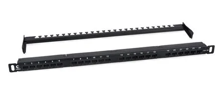 Cabeus PLHD-24-Cat.6a-Dual-180-0,5U (9665c) Патч-панель 19"  на 24 порта