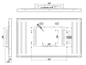 Монитор для видеонаблюдения Amatek APV-M43PK, 43"