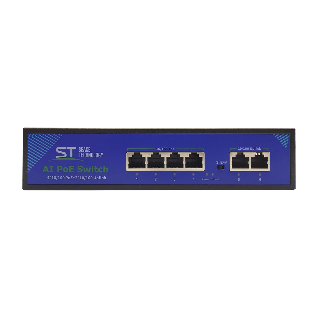 Коммутатор Space Technology ST-S46POE (2М/65W/А) PRO, (версия 4)