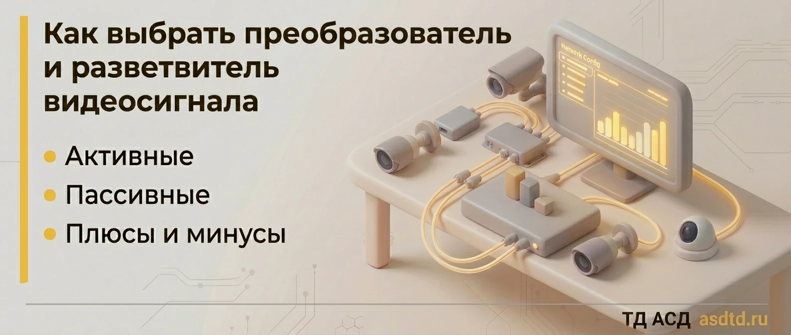 Как выбрать преобразователь и разветвитель видеосигнала