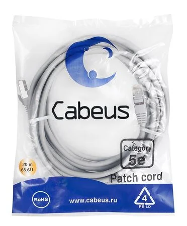 Патч-корд Cabeus PC-UTP-RJ45-Cat.5e-20m-LSZH (9593c)