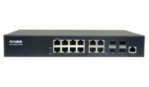 Коммутатор Amatek AN-SGM10P8M c HiPoE
