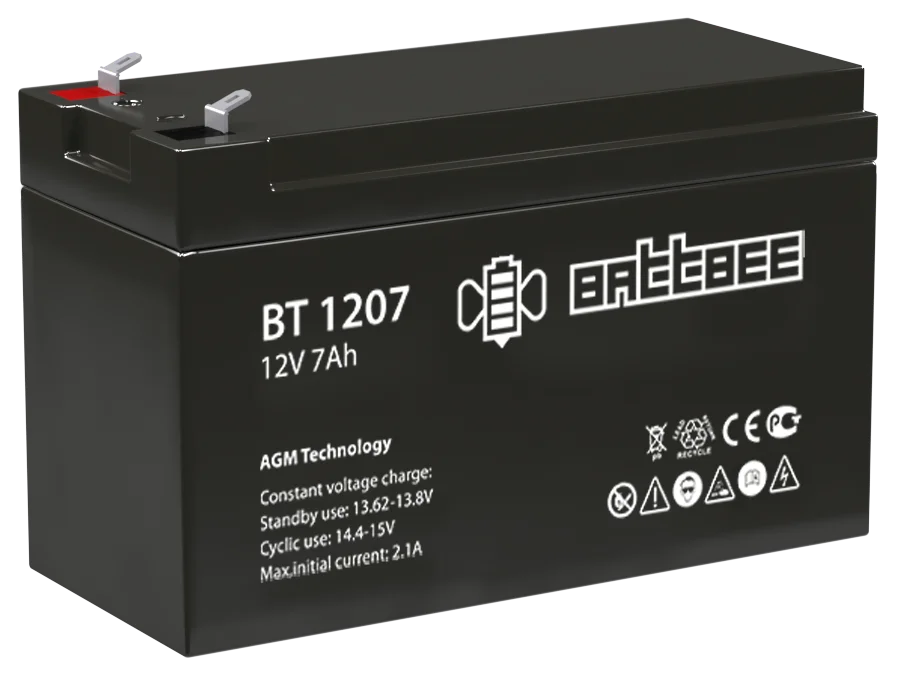 Аккумулятор Battbee BT 1207 AGM (12 В / 7 Ач)