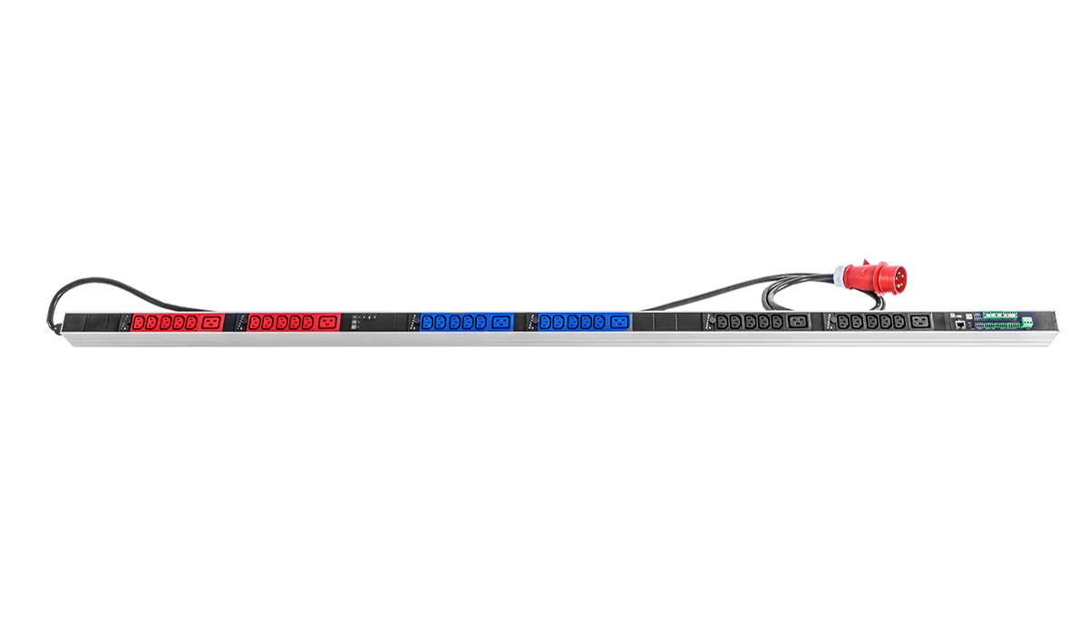 Rem R-2MC3-3x16-30xC13-6xC19-MCL-1820-3-3PN Вертикальный блок розеток 19" до 16А