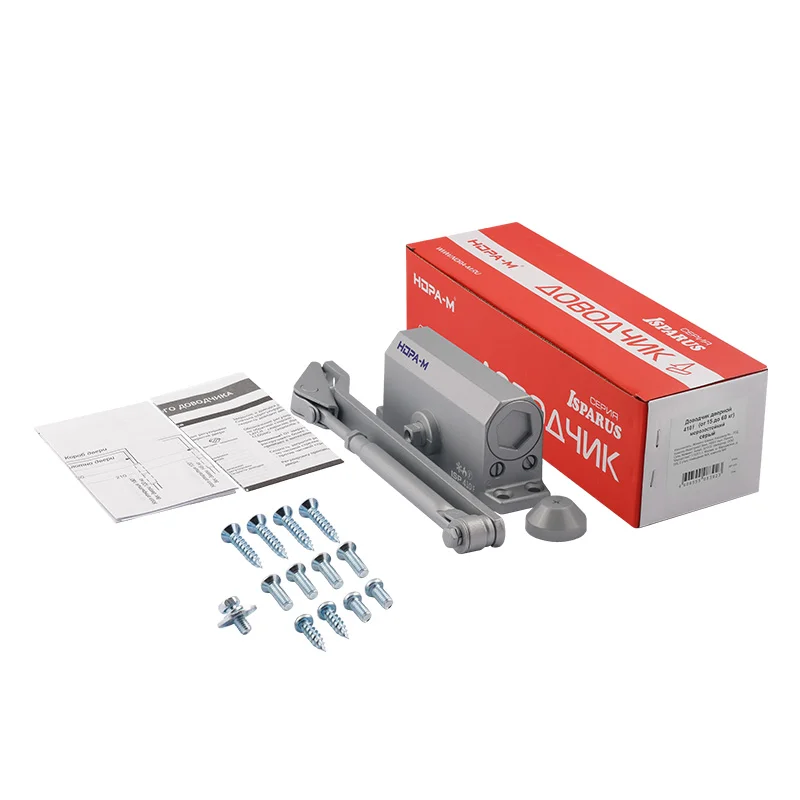 Дверной доводчик Нора-М ISPARUS 410 F (серый) до 60 кг, EN3