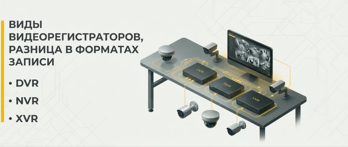 Виды видеорегистраторов, разница в форматах записи: NVR, DVR, XVR