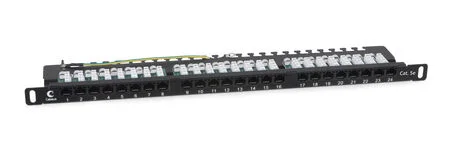 Cabeus PLHD-24-Cat.5e-Dual-90-0,5U (9666c) Патч-панель 19"  на 24 порта