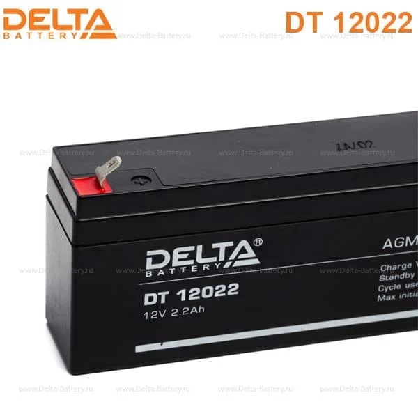 Аккумулятор Delta DT 12022 AGM (12 В / 2,2 Ач)
