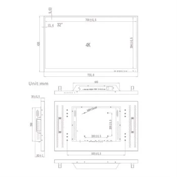 Монитор для видеонаблюдения Amatek APV-M32PK (HDMI/VGA/RCA),