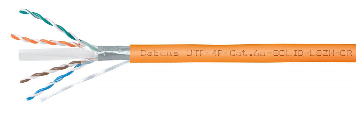 UTP-4P-Cat.6a-SOLID-LSZH-OR-100 (11374c-5)