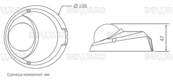 Beward BD4640DM (8 mm) IP Видеокамера 4 Мп, объектив 8 мм