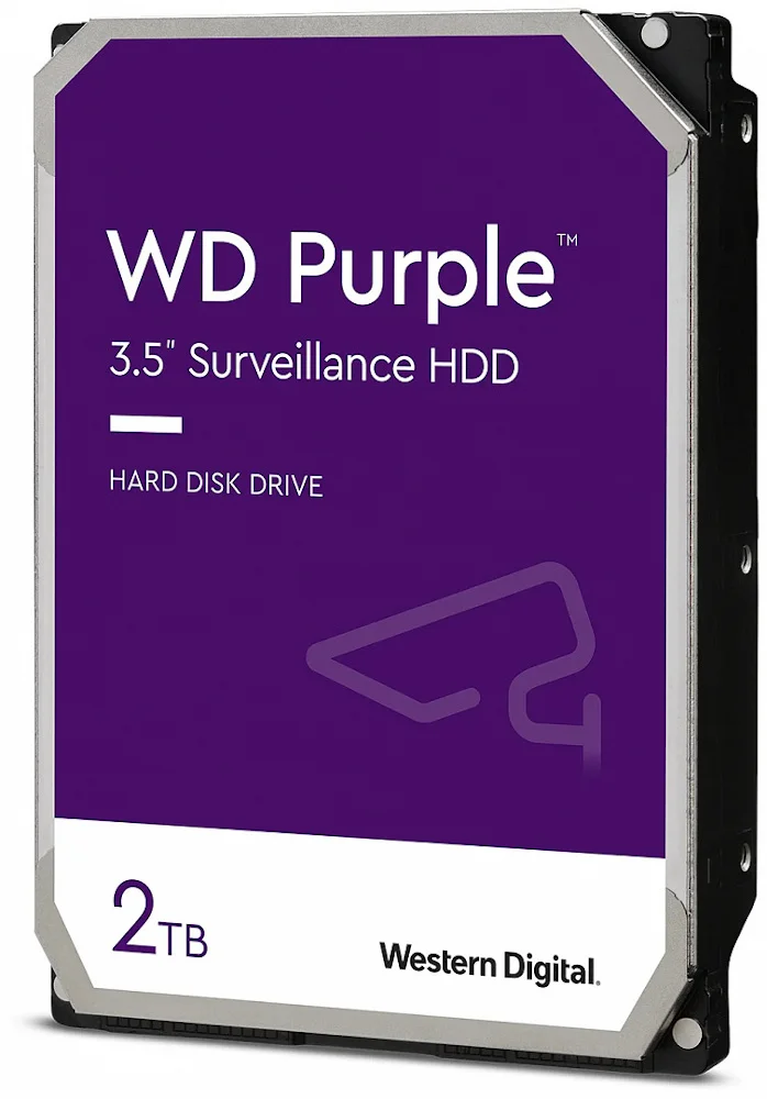 Жесткий диск HDD Western Digital WD22PURZ, 2 ТБ, 256 МБ, 5400 об/мин