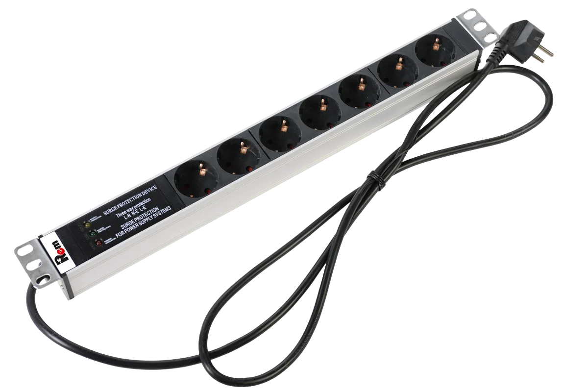 Rem R-16-7S-FI-440-3 Горизонтальный блок розеток 19" до 16А