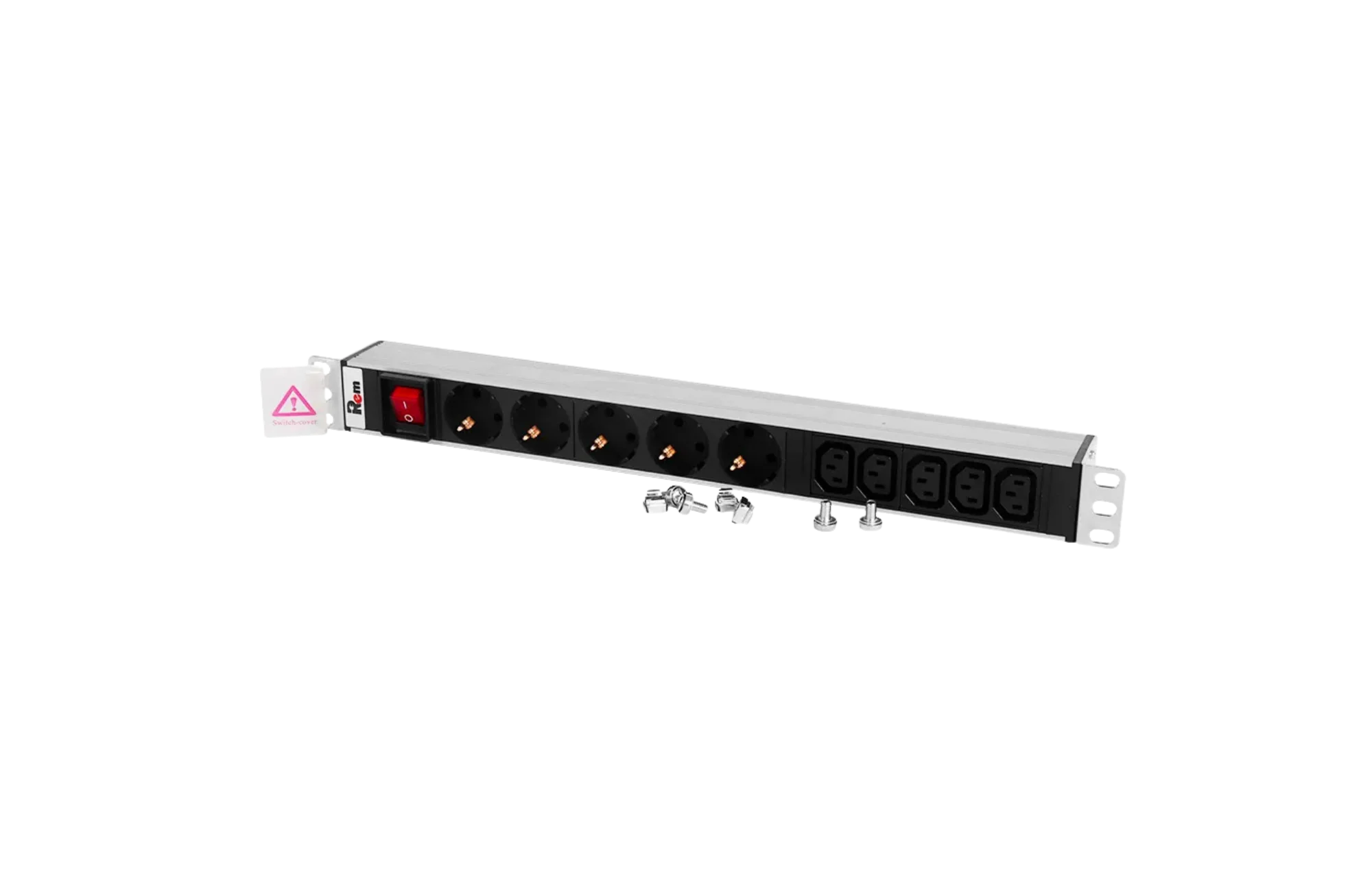 Rem R-10-5S-5C13-V-440-Z Горизонтальный блок розеток 19" до 10А