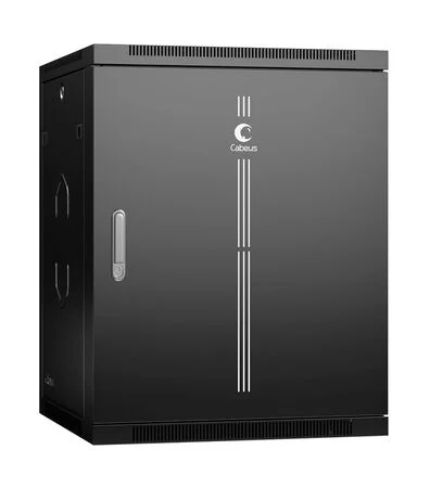 Cabeus SH-05F-15U60/35m-R-BK (10759c) Настенный 15U телекоммуникационный шкаф 19"