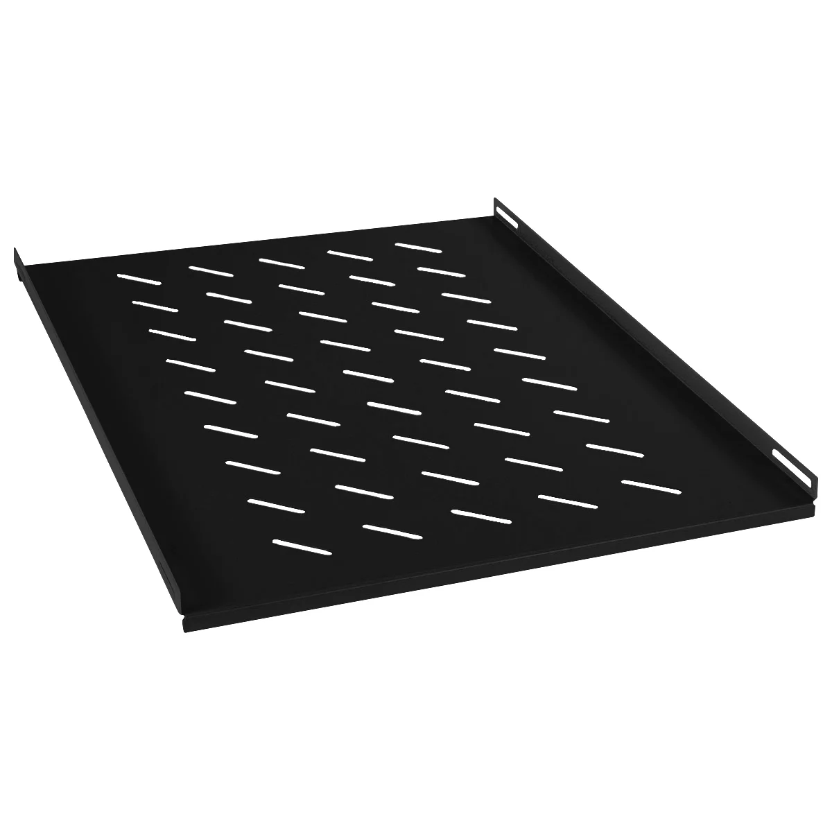 Cabeus RA-J018-FC-700-BK (10440c) Черная перфорированная полка, 1U