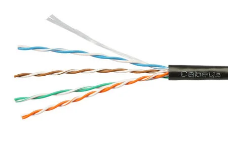 UTP-4P-Cat.5e-SOLID-BK (7252c)