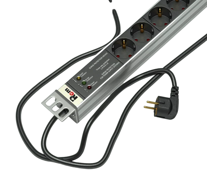Rem R-16-15S-10C13-FI-1820-3 Вертикальный блок розеток 19" до 16А